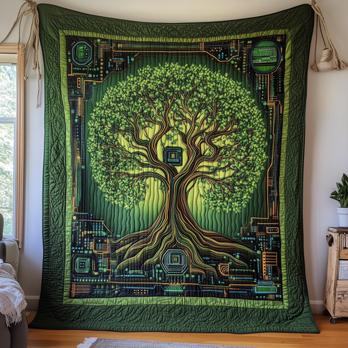 The Real Tree of Life Quilted Blanket GFTOTL2155