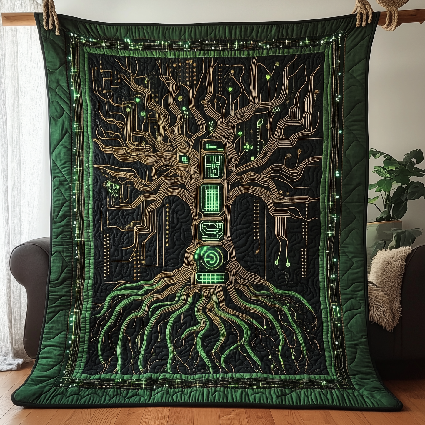 The Real Tree of Life Quilted Blanket GFTOTL2156