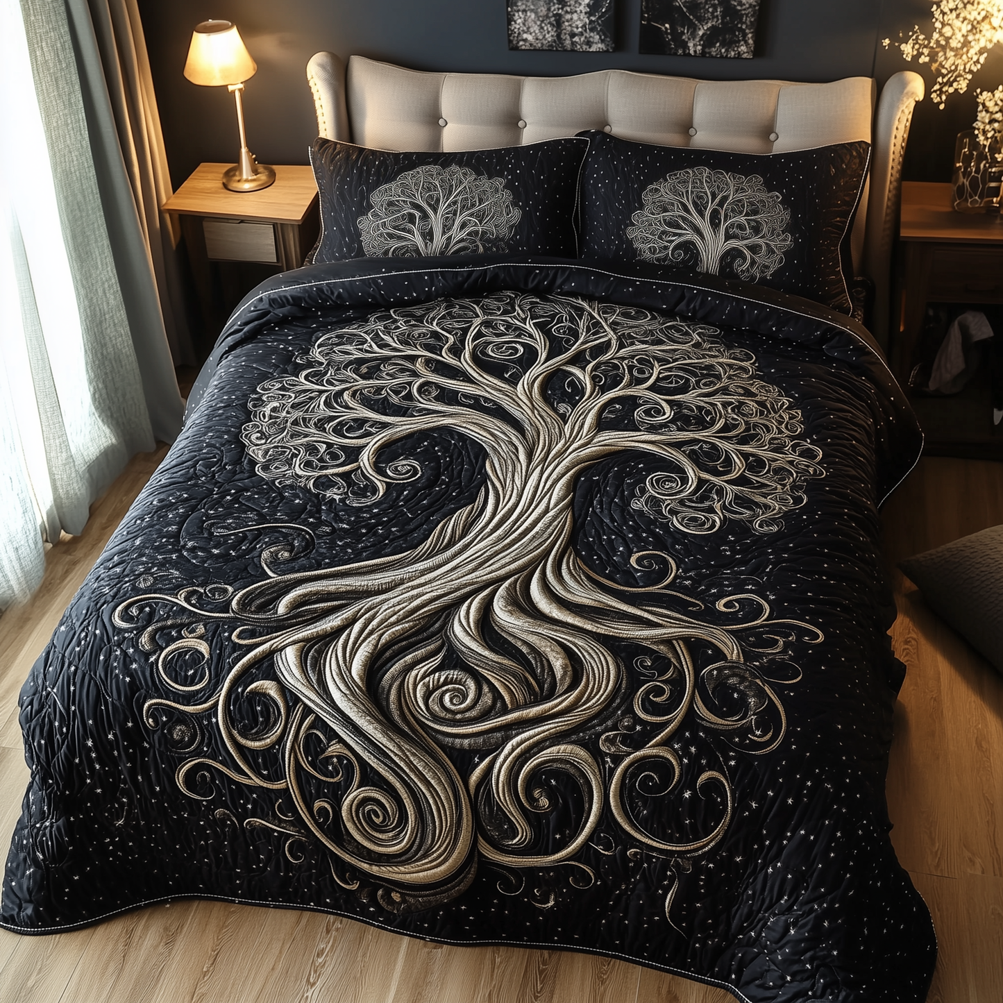 Mythic Tree of Life 3-Piece Quilted Bedding Set GFTOTL2158