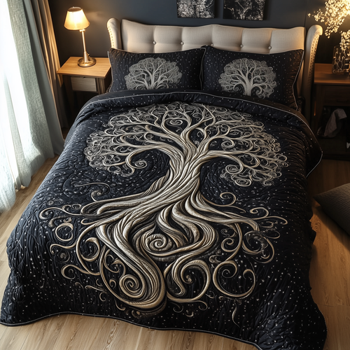 Mythic Tree of Life 3-Piece Quilted Bedding Set GFTOTL2158