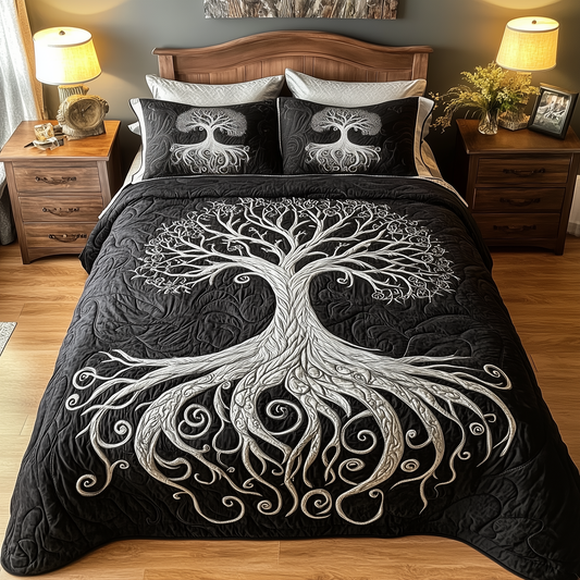 Mythic Tree of Life 3-Piece Quilted Bedding Set GFTOTL2159