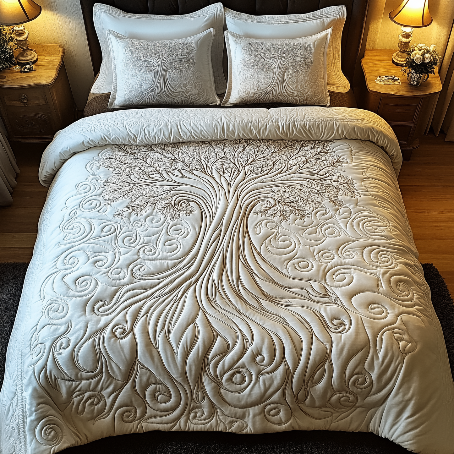 Mythic Tree of Life 3-Piece Quilted Bedding Set GFTOTL2160