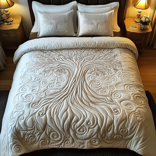 Mythic Tree of Life 3-Piece Quilted Bedding Set GFTOTL2160