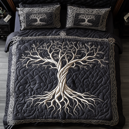 Mythic Tree of Life 3-Piece Quilted Bedding Set GFTOTL2161