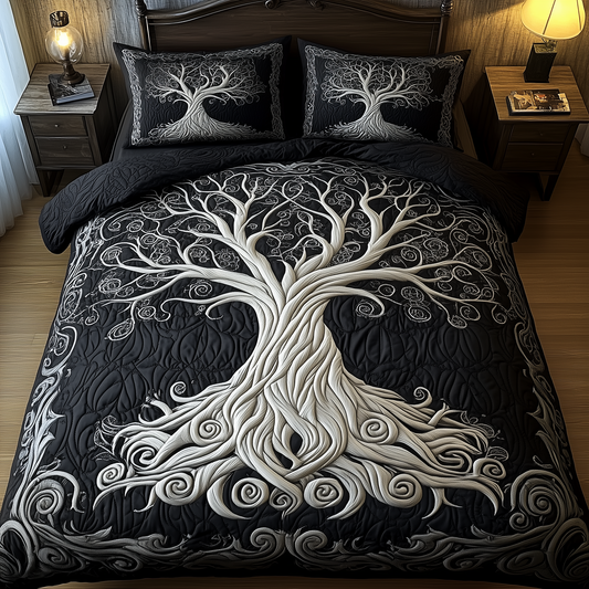 Mythic Tree of Life 3-Piece Quilted Bedding Set GFTOTL2162