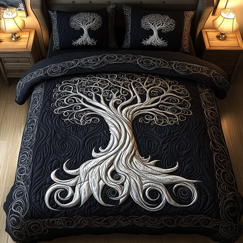 Mythic Tree of Life 3-Piece Quilted Bedding Set GFTOTL2164