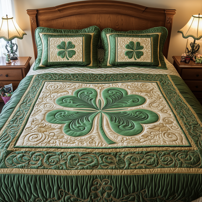 Celtic Shamrock 3-Piece Quilted Bedding Set GFTOTL2166