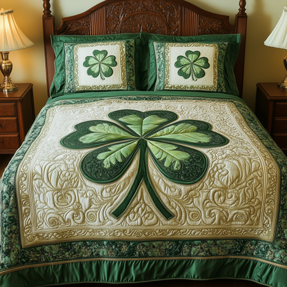 Celtic Shamrock 3-Piece Quilted Bedding Set GFTOTL2167