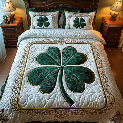 Celtic Shamrock 3-Piece Quilted Bedding Set GFTOTL2176