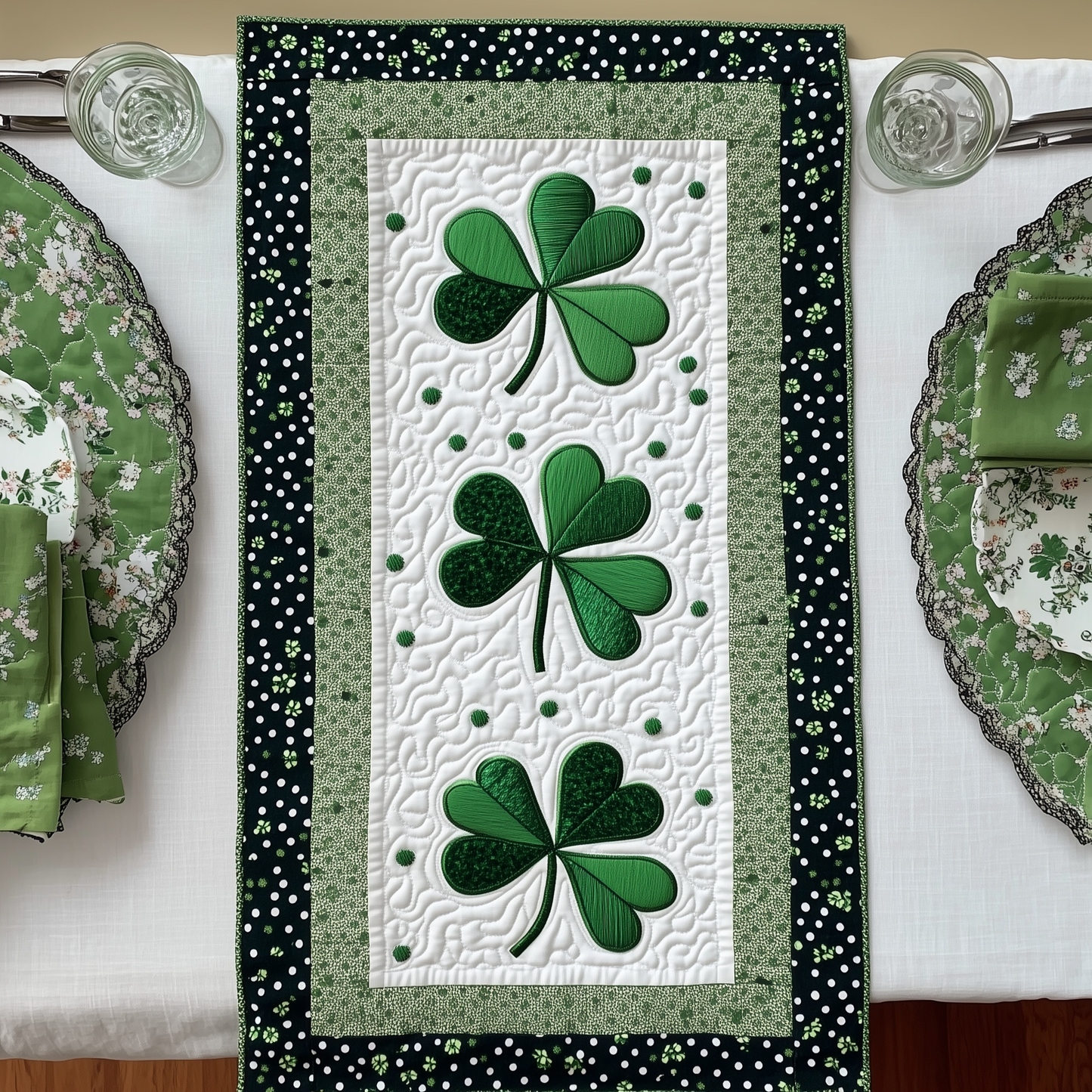 Irish Shamrock Quilted Placemat GFTOTL2192