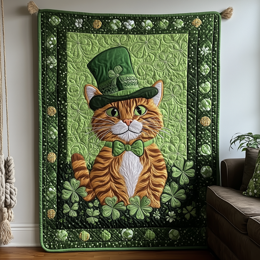 Irish Tabby Cat Quilted Blanket GFTOTL2202