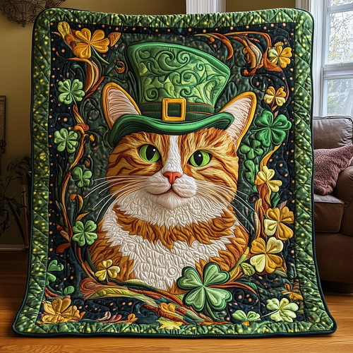 Irish Tabby Cat Quilted Blanket GFTOTL2206