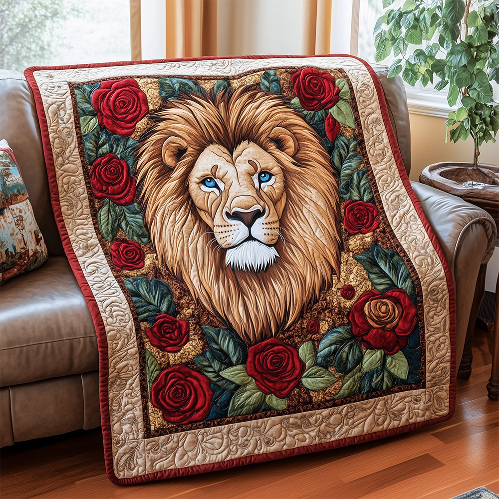 Lion Rose Quilted Blanket GFTOTL2207