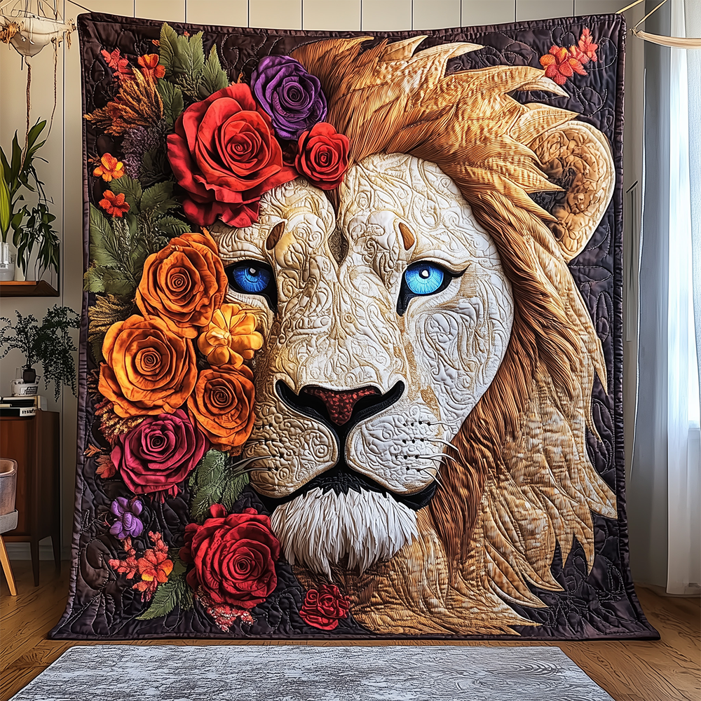 Lion Rose Quilted Blanket GFTOTL2215