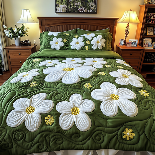 Daisy Garden 3-Piece Quilted Bedding Set GFTOTL2232