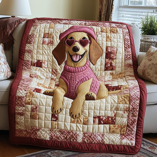 Sausage Dachshund Quilted Blanket GFTOTL2316