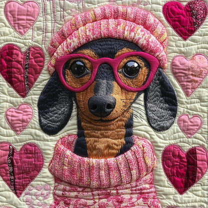 Sausage Dachshund Quilted Blanket GFTOTL2330