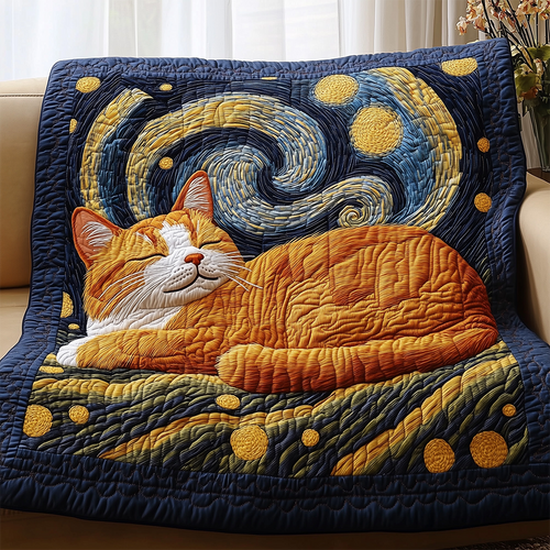 Sleeping Cat Quilted Blanket GFTOTL2394
