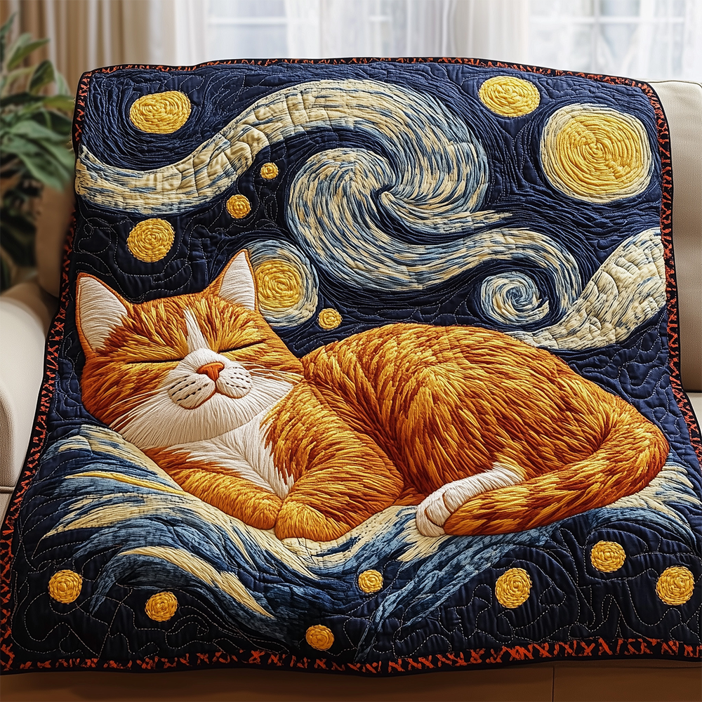 Sleeping Cat Quilted Blanket GFTOTL2395