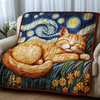 Sleeping Cat Quilted Blanket GFTOTL2396