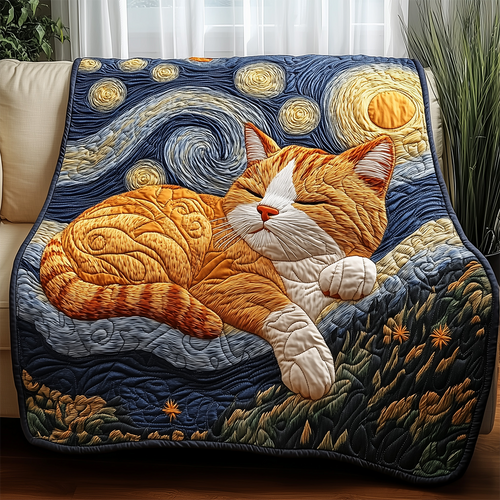Sleeping Cat Quilted Blanket GFTOTL2397