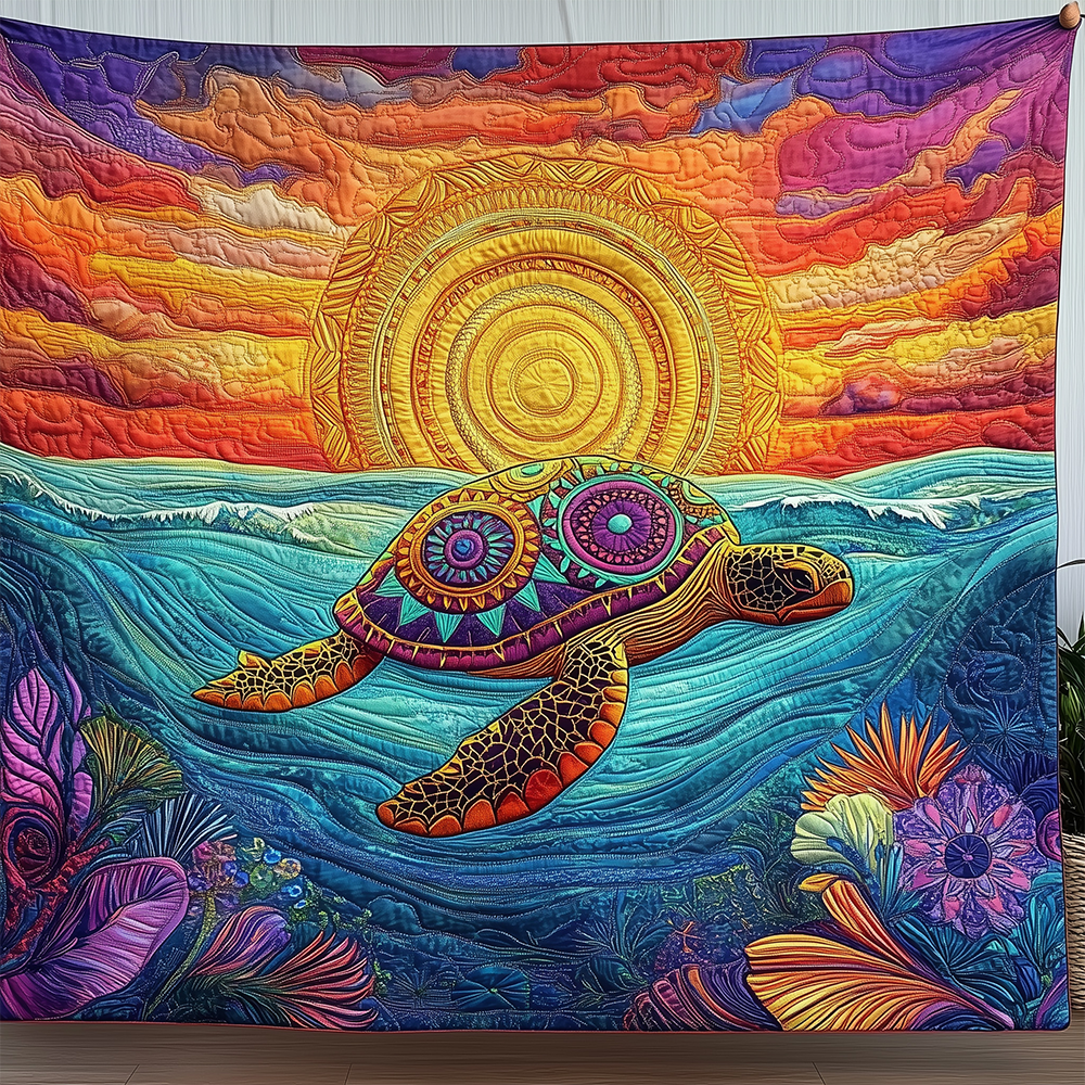 Mandala Turtle Quilted Blanket GFTOTL2429