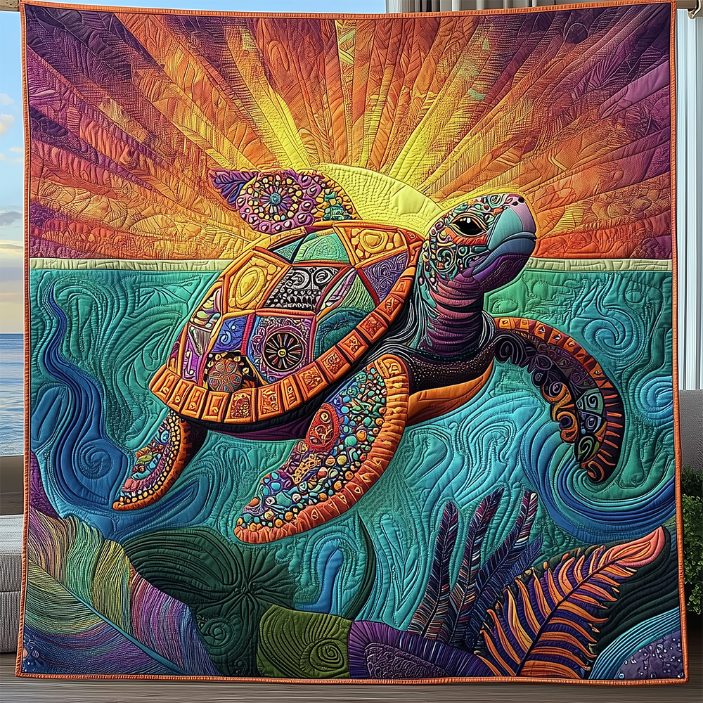 Mandala Turtle Quilted Blanket GFTOTL2430