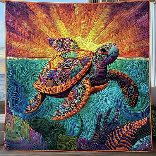 Mandala Turtle Quilted Blanket GFTOTL2430