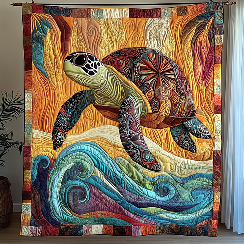 Mandala Turtle Quilted Blanket GFTOTL2431