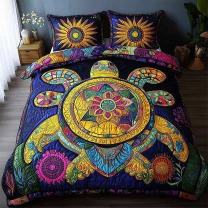 Awakening of the Sea Turtle 3-Piece Quilted Bedding Set GFTOTL2444