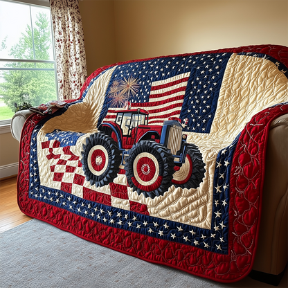 American Tractor Quilted Blanket GFTOTL2453