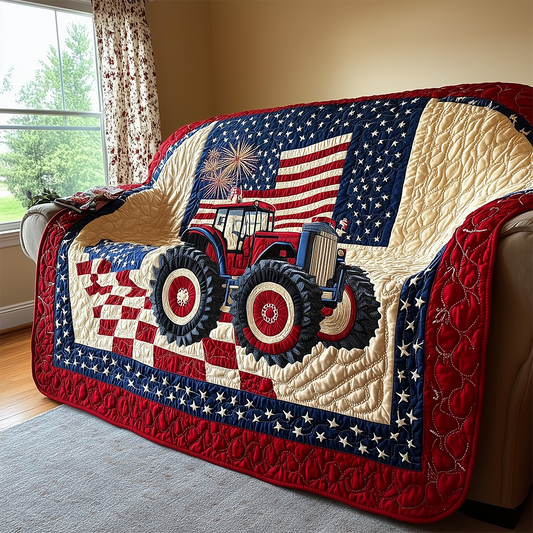 American Tractor Quilted Blanket GFTOTL2453