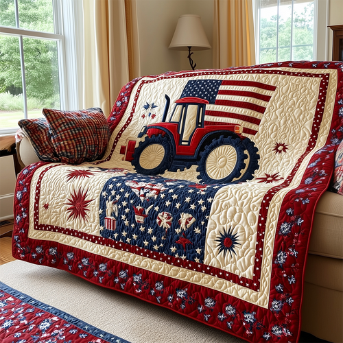 American Tractor Quilted Blanket GFTOTL2454