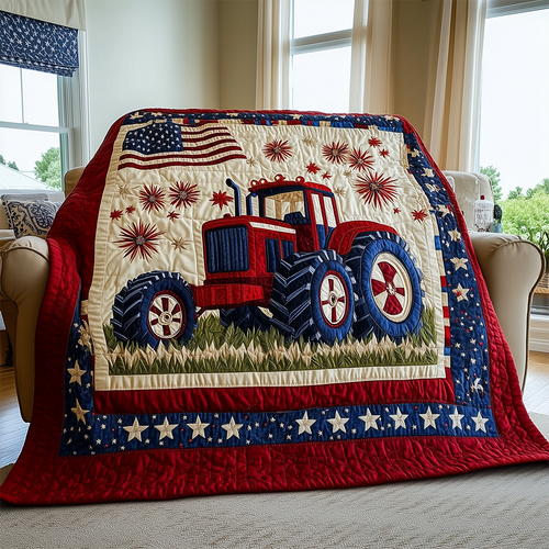 American Tractor Quilted Blanket GFTOTL2458