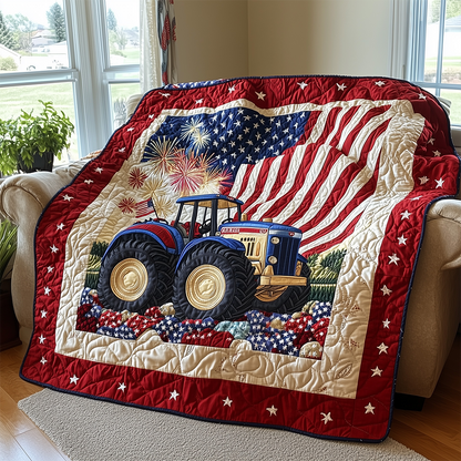 American Tractor Quilted Blanket GFTOTL2459