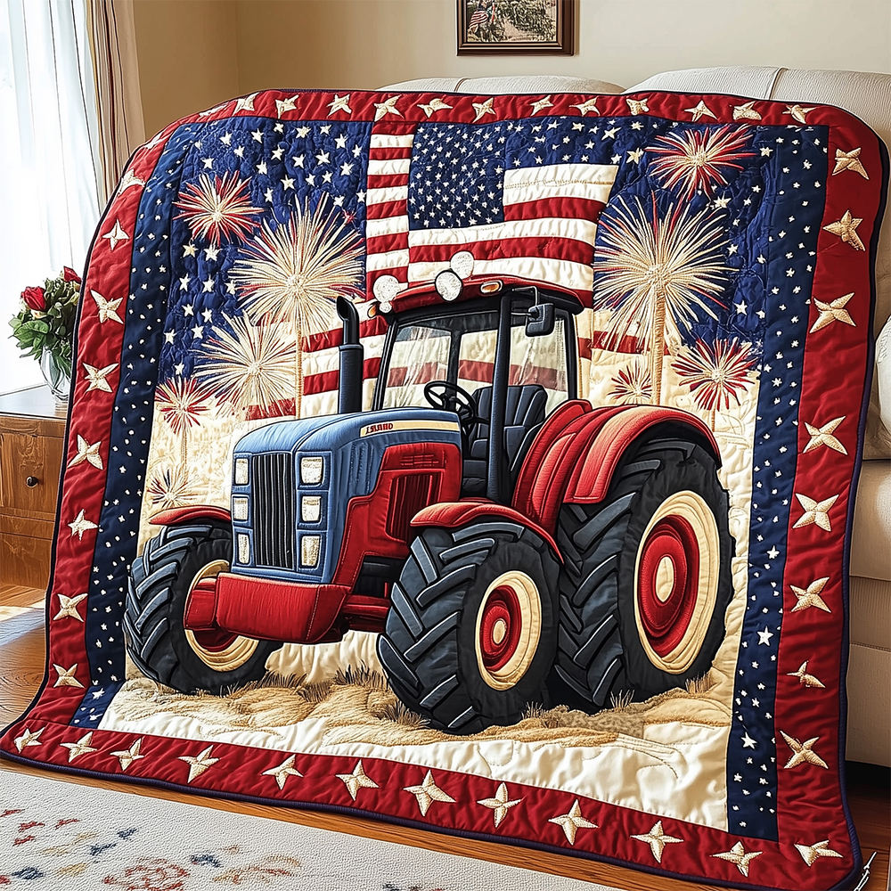 American Tractor Quilted Blanket GFTOTL2466