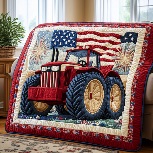 American Tractor Quilted Blanket GFTOTL2467