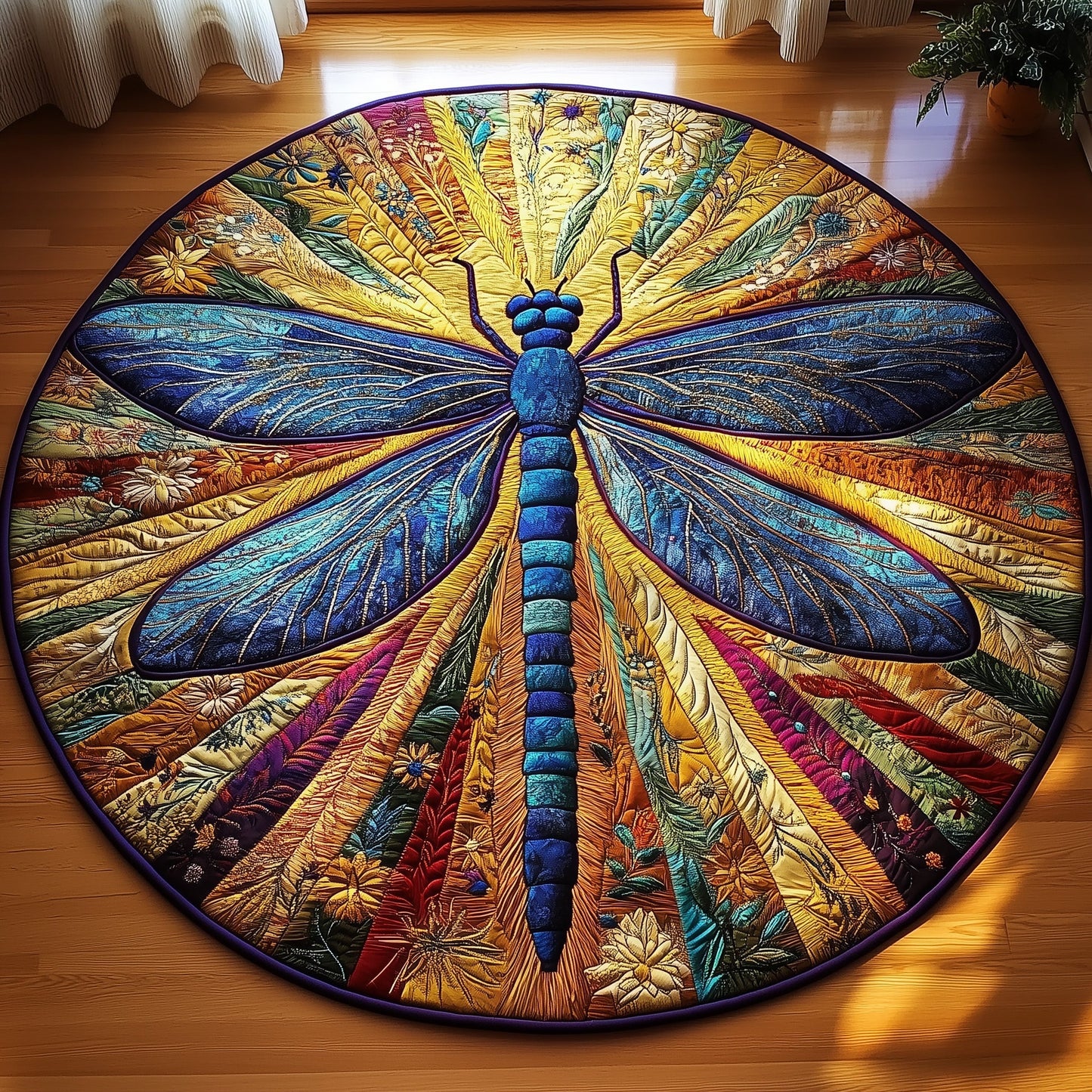 Dragonfly Quilted Round Mat GFTOTL2518