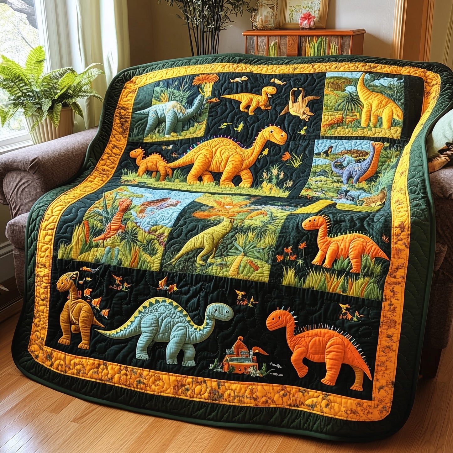 Dinosaur Quilted Blanket GFTOTL2525