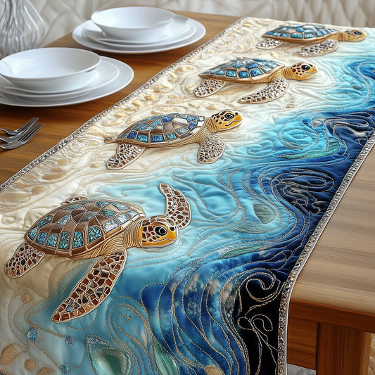 Magical Sea Turtle Quilted Table Runner GFTOTL2539