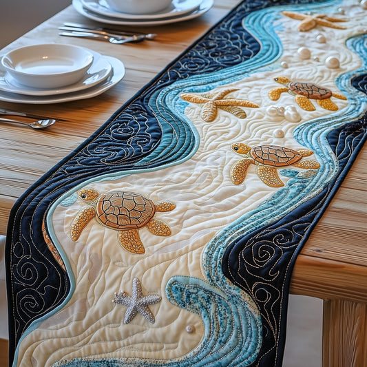 Magical Sea Turtle Quilted Table Runner GFTOTL2541