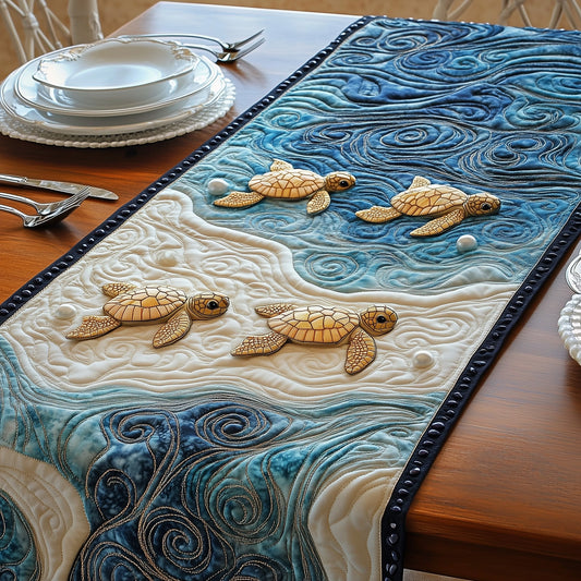Magical Sea Turtle Quilted Table Runner GFTOTL2542