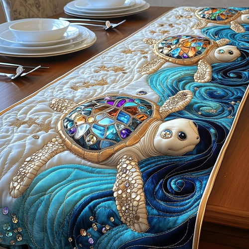 Magical Sea Turtle Quilted Table Runner GFTOTL2545