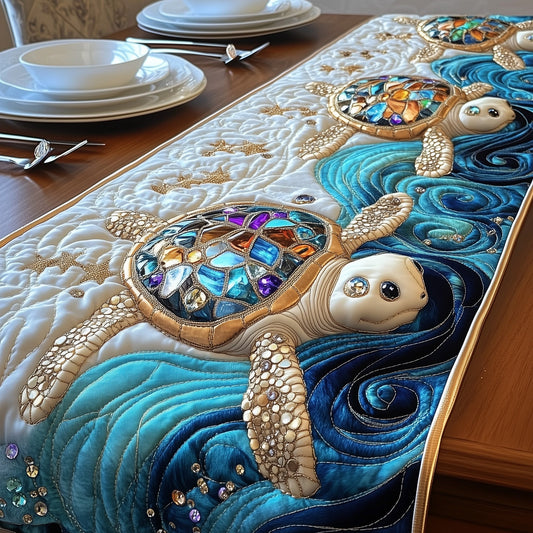 Magical Sea Turtle Quilted Table Runner GFTOTL2545