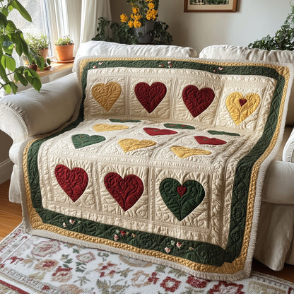 Black History Heart Quilted Blanket GFTOTL2561