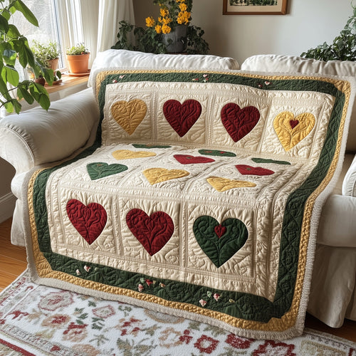 Black History Heart Quilted Blanket GFTOTL2561