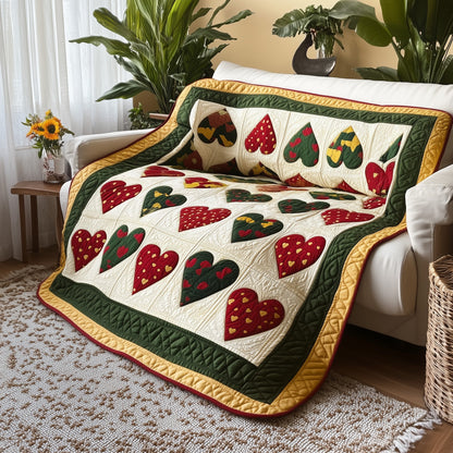 Black History Heart Quilted Blanket GFTOTL2565