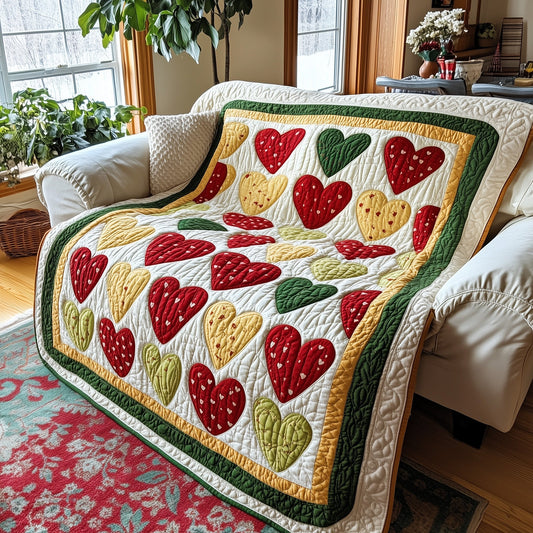 Black History Heart Quilted Blanket GFTOTL2567