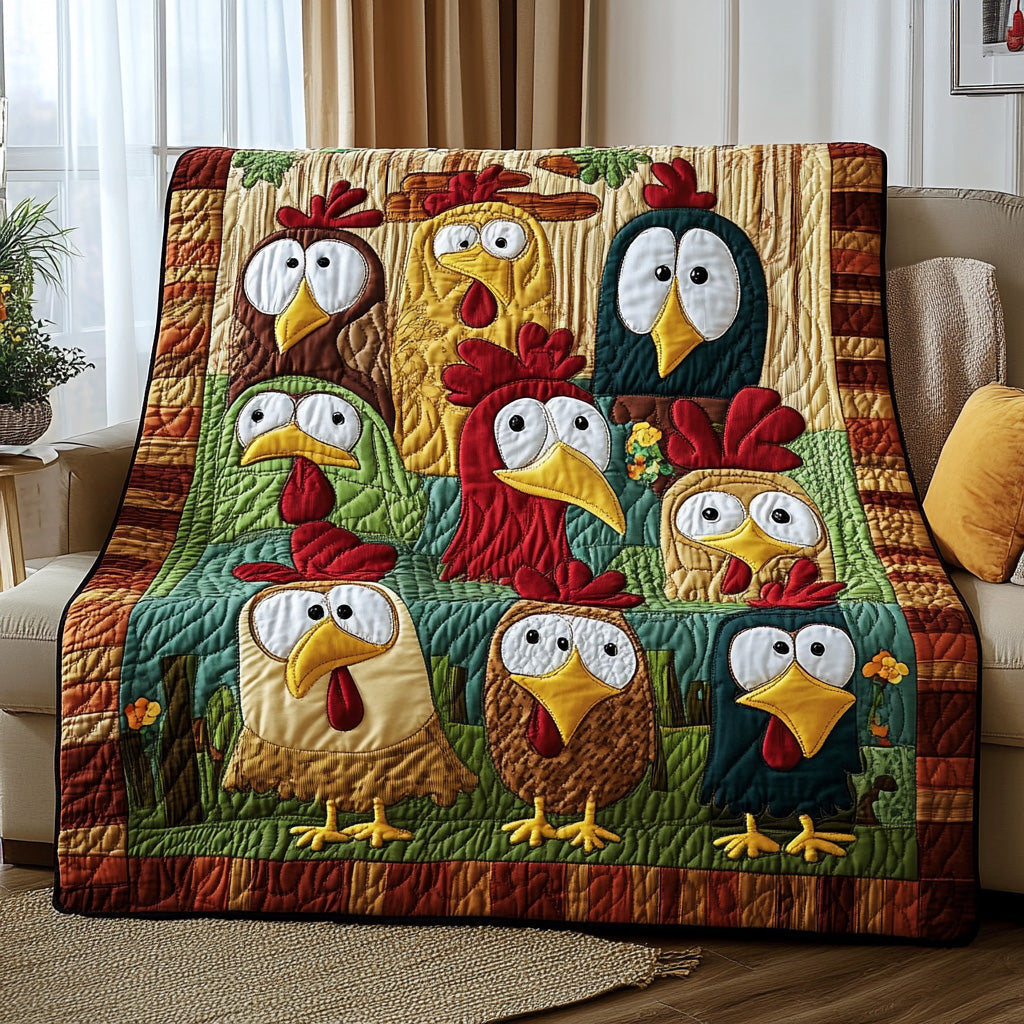 Quirky Farmhouse Quilted Blanket GFTOTL2758