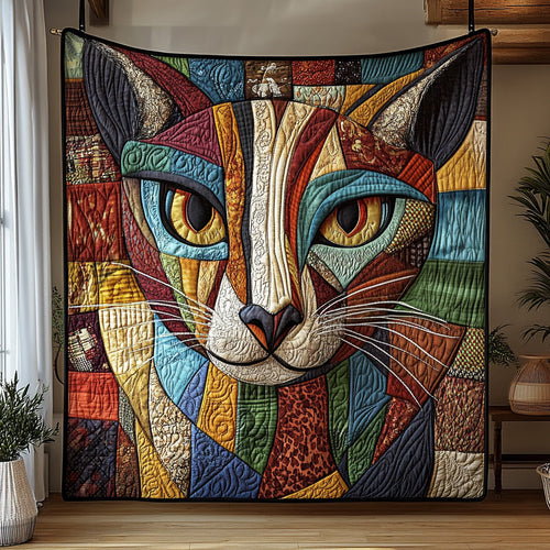 Cubism Cat Quilted Blanket GFTOTL2801